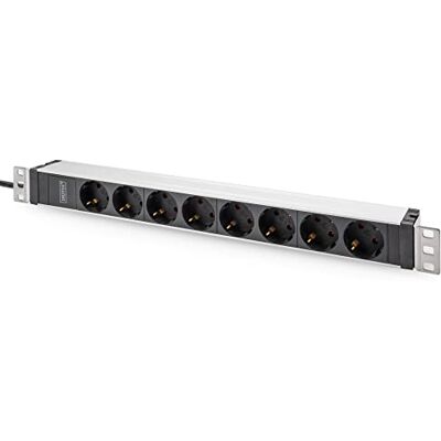 Digitus DN-95428 – 19" grenuttag – 8 uttag CEE 7/3 typ F – C20-kontakt – 1U – 250 VAC 50/60 Hz – 16 A – 4000 W – För 19-tums nätverks- och serverrack Digitus DN-95428 – 19" grenuttag – 8 uttag CEE 7/3 typ F – C20-kontakt – 1U – 250 VAC 50/60 Hz – 16 A – 4000 W – För 19-tums nätverks- och serverrack