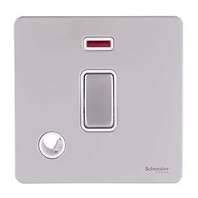 Schneider Electric GU2414WPN Ultimat skruvlös platt platta, 2-polig switch, 1 gäng, pärla nickel paket med 1 Schneider Electric GU2414WPN Ultimat skruvlös platt platta, 2-polig switch, 1 gäng, pärla nickel paket med 1