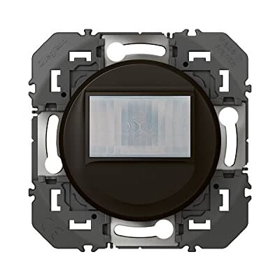 Legrand Neutralfri kompositerbar universell automatisk strömbrytare, 100 W svart LED-dooxie, infraröd rörelsedetektering, möjlig fjärrkontroll, justerbar känslighet och ljusstyrka Legrand Neutralfri kompositerbar universell automatisk strömbrytare, 100 W svart LED-dooxie, infraröd rörelsedetektering, möjlig fjärrkontroll, justerbar känslighet och ljusstyrka