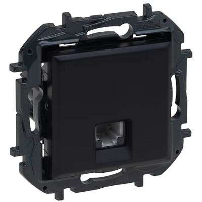 Legrand RJ11-kompositbart uttag för infälld installation, Niloé Step-sortiment, färg antracit, 398255B Legrand RJ11-kompositbart uttag för infälld installation, Niloé Step-sortiment, färg antracit, 398255B
