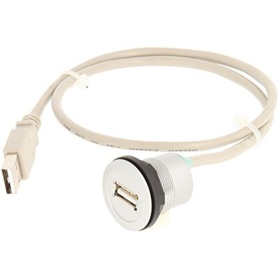 Schlegel Handtag 23.001.540 USB-uttag silverfärgad, 1 x USB-uttag typ A, 1 x USB2.0-kabel längd 60 cm och kontakt typ A Schlegel Handtag 23.001.540 USB-uttag silverfärgad, 1 x USB-uttag typ A, 1 x USB2.0-kabel längd 60 cm och kontakt typ A