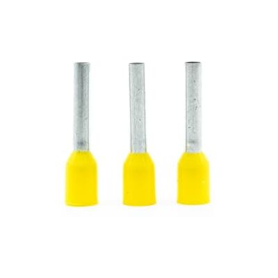 ERKO 100 st kabelterminaler, ledartvärsnitt 1,5 mm2, längd 10 mm, professionell kabelterminal, galvaniserad koppar med polyamidisolering ERKO 100 st kabelterminaler, ledartvärsnitt 1,5 mm2, längd 10 mm, professionell kabelterminal, galvaniserad koppar med polyamidisolering