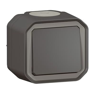 Legrand Tryckknappsbrytare 10A Plexo Vattentät IP55 Komplett belysningskontroll redo att installeras Ytmontering Antracit 069790LE Legrand Tryckknappsbrytare 10A Plexo Vattentät IP55 Komplett belysningskontroll redo att installeras Ytmontering Antracit 069790LE