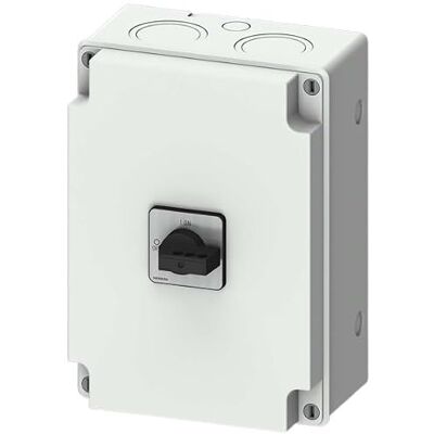 Siemens 3LD avskiljare 6-polig, 63A, 63A, SENTRON stängd, RK5 säkringsstorlek Siemens 3LD avskiljare 6-polig, 63A, 63A, SENTRON stängd, RK5 säkringsstorlek