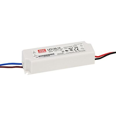 MEAN WELL LPV-20-12 AC-DC LED-drivrutin med en utgång, konstant spänning MEAN WELL LPV-20-12 AC-DC LED-drivrutin med en utgång, konstant spänning
