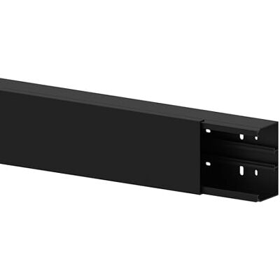 Cablecoach Habengut Kabelkanal (med monteringshål) 60 x 110 mm av PVC för många kablar, svart: Vit, längd 1 m, tillverkad i Tyskland Cablecoach Habengut Kabelkanal (med monteringshål) 60 x 110 mm av PVC för många kablar, svart: Vit, längd 1 m, tillverkad i Tyskland