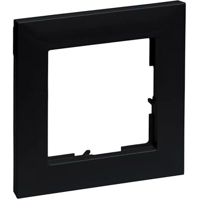 Legrand , SEANO 1-vägs ram, termoplast, halogenfri, mått: 87 x 87 mm, färg: svartlackerad, 765371 Legrand , SEANO 1-vägs ram, termoplast, halogenfri, mått: 87 x 87 mm, färg: svartlackerad, 765371