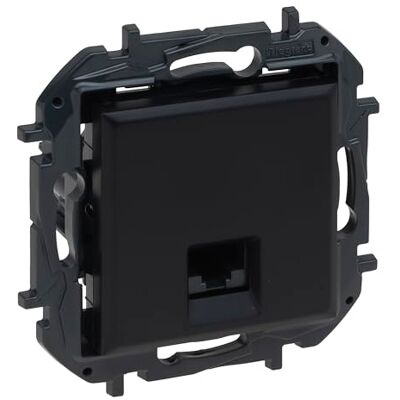 Legrand RJ45 CAT6 UTP kompositbart uttag för infälld installation, Niloé Step sortiment, färg Antracit, 398258B Legrand RJ45 CAT6 UTP kompositbart uttag för infälld installation, Niloé Step sortiment, färg Antracit, 398258B