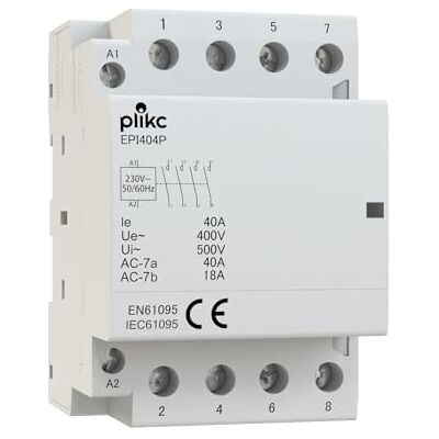 plikc Modulär strömkontakt 220/240 V rena kontakter EPI-serien (4 kontakter NO 40A) plikc Modulär strömkontakt 220/240 V rena kontakter EPI-serien (4 kontakter NO 40A)