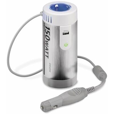 goobay 67920 bilspänningsomvandlare DC/AC, omvandlar 12 V DC till 230 V AC, silver, goobay 67920 bilspänningsomvandlare DC/AC, omvandlar 12 V DC till 230 V AC, silver,