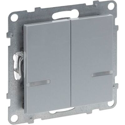 Legrand , SEANO med Netatmo 2-vägs omkopplare med N-ledare, 2 omkopplingskanaler (250 W vardera), skruvar eller expansionsklossar, HOME + CONTROL App, Smart Home, färg: Aluminium, 765742 Legrand , SEANO med Netatmo 2-vägs omkopplare med N-ledare, 2 omkopplingskanaler (250 W vardera), skruvar eller expansionsklossar, HOME + CONTROL App, Smart Home, färg: Aluminium, 765742