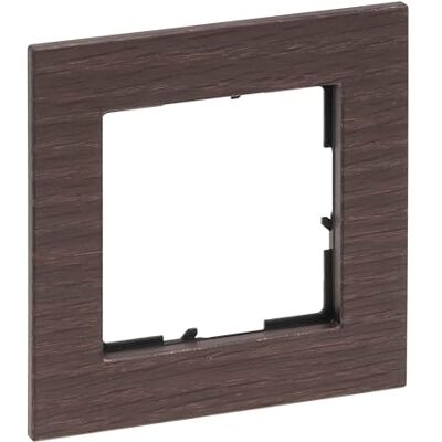 Legrand , SEANO Natura 1-vägs ram av äkta material, hållbar produktion och förpackning, designdesign: ek mörkbrun, 766131 Legrand , SEANO Natura 1-vägs ram av äkta material, hållbar produktion och förpackning, designdesign: ek mörkbrun, 766131