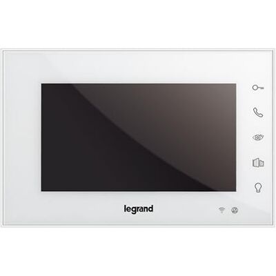 Legrand , EASYKIT wifi videointeriör, 7-tums högblank färgskärm, sensorknappar, smartphone-anslutning, appkontroll, inställning av ljusstyrka, volym, färgvisning och mikrofon, färg: vit, 365225 Legrand , EASYKIT wifi videointeriör, 7-tums högblank färgskärm, sensorknappar, smartphone-anslutning, appkontroll, inställning av ljusstyrka, volym, färgvisning och mikrofon, färg: vit, 365225