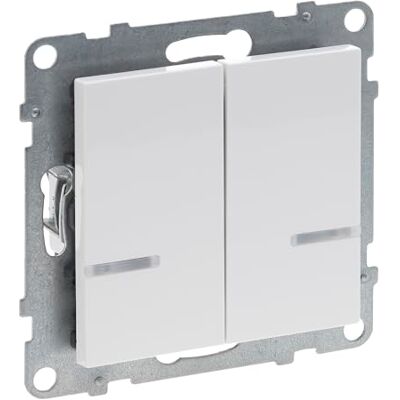 Legrand , SEANO med Netatmo 2-vägs omkopplare med N-ledare, 2 omkopplingskanaler (250 W vardera), skruvar eller expansionsklossar, HOME + CONTROL App, Smart Home, färg: Ultravit, 765642 Legrand , SEANO med Netatmo 2-vägs omkopplare med N-ledare, 2 omkopplingskanaler (250 W vardera), skruvar eller expansionsklossar, HOME + CONTROL App, Smart Home, färg: Ultravit, 765642