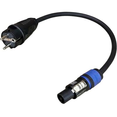 NWP strömkabel 0,5 m powerCON blå till 230 V Schuko-kontakt – 3 x 2,5 mm² – gummislangkabel – NAC3FXXA-W-S Power-In (blå) NWP strömkabel 0,5 m powerCON blå till 230 V Schuko-kontakt – 3 x 2,5 mm² – gummislangkabel – NAC3FXXA-W-S Power-In (blå)