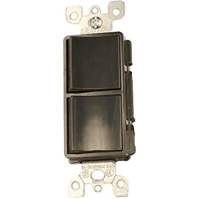 Leviton 15 Amp, 120/277 Volt, Decora Single-Pole / 3-Way AC Combination Switch, Commercial Grade, Grounding, 5641-E, Black Leviton 15 Amp, 120/277 Volt, Decora Single-Pole / 3-Way AC Combination Switch, Commercial Grade, Grounding, 5641-E, Black