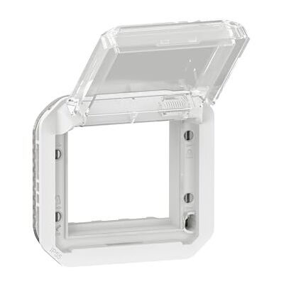 Legrand , Plexo ny insats, mosaikadapter med transparent gångjärnslock, färg: Ultravit, 069695L Legrand , Plexo ny insats, mosaikadapter med transparent gångjärnslock, färg: Ultravit, 069695L
