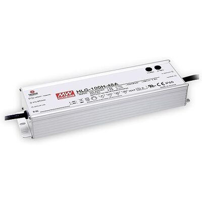 MEAN WELL HLG-100H-24A AC-DC LED-drivrutin med en utgång, blandningsläge med PFC MEAN WELL HLG-100H-24A AC-DC LED-drivrutin med en utgång, blandningsläge med PFC