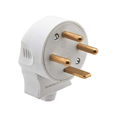 DEBFLEX Elektrisk hankontakt elektrisk kontakt hankontakt 400 V hankontakt elektrisk hankontakt 3P+T 20 till sidouttag vit 713410 DEBFLEX Elektrisk hankontakt elektrisk kontakt hankontakt 400 V hankontakt elektrisk hankontakt 3P+T 20 till sidouttag vit 713410