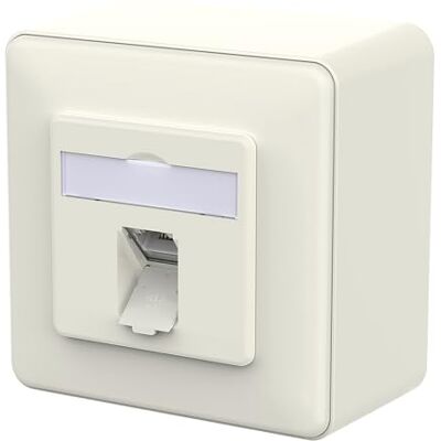 Metz E-DAT C6A IDC-dos, 1 port, AP, ren vit Metz E-DAT C6A IDC-dos, 1 port, AP, ren vit