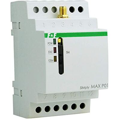 F&F SIMplyMAX-P01 GSM SMS Kontroll - Dubbla kanal On/Off/Alarm F&F SIMplyMAX-P01 GSM SMS Kontroll - Dubbla kanal On/Off/Alarm