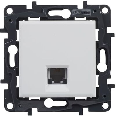 Legrand 398253 Komponerbart RJ11-uttag för infälld installation Niloé Step sortiment, vit färg Legrand 398253 Komponerbart RJ11-uttag för infälld installation Niloé Step sortiment, vit färg