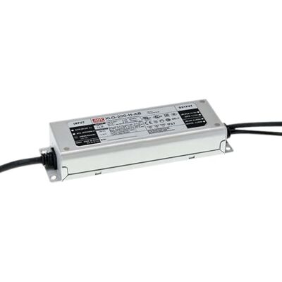 MEAN WELL XLG-200-12-A, AC-DC LED-installationsströmförsörjning, metallhölje, IP67 192W 12 V 16 A CV CC MEAN WELL XLG-200-12-A, AC-DC LED-installationsströmförsörjning, metallhölje, IP67 192W 12 V 16 A CV CC