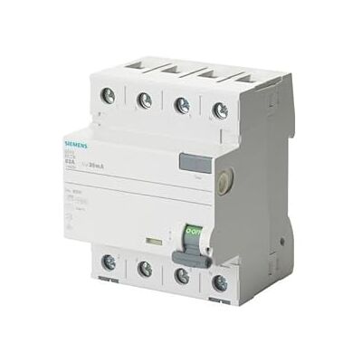 Siemens 5SV3644-3 - Differensialströmbrytare - 4-polig - Kort försening - 40A - 300mA - 400V Siemens 5SV3644-3 - Differensialströmbrytare - 4-polig - Kort försening - 40A - 300mA - 400V