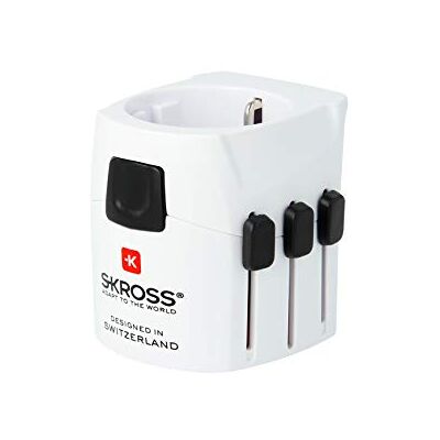 SKROSS 1.103155 PRO Light Universeller 2- und 3-poliger Reiseadapter mit SHUKO-Steckdose Spannung und Leistung: 100 V 630 W / 250 V 1575 W Schutz vor Stromschlag SKROSS 1.103155 PRO Light Universeller 2- und 3-poliger Reiseadapter mit SHUKO-Steckdose Spannung und Leistung: 100 V 630 W / 250 V 1575 W Schutz vor Stromschlag