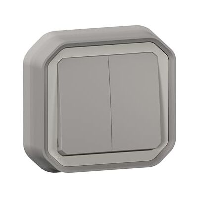 Legrand Dubbel 10A strömbrytare eller strömbrytare Plexo vattentät IP55 komplett belysningskontroll redo att installeras infälld montering Legrand Dubbel 10A strömbrytare eller strömbrytare Plexo vattentät IP55 komplett belysningskontroll redo att installeras infälld montering