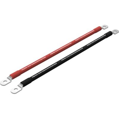Offgridtec 2 m batterikabel 25 mm² båda sidor M8 öljetter, flamsäker Olje-, köld- och UV-beständig, för enheter med M8-skruvterminal, laddningsregulator, växelriktare och batteriladdare (röd Offgridtec 2 m batterikabel 25 mm² båda sidor M8 öljetter, flamsäker Olje-, köld- och UV-beständig, för enheter med M8-skruvterminal, laddningsregulator, växelriktare och batteriladdare (röd