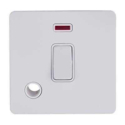 Schneider Electric GU2414WPW ultimat skruvfri platt platta, 2-polig switch, 1 gäng, vit metall paket med 1 Schneider Electric GU2414WPW ultimat skruvfri platt platta, 2-polig switch, 1 gäng, vit metall paket med 1