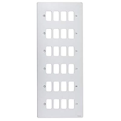 Schneider Electric GUG24GMS Ultimate gallersystem platt platta 24 gäng polerad krom – paket med 1 Schneider Electric GUG24GMS Ultimate gallersystem platt platta 24 gäng polerad krom – paket med 1