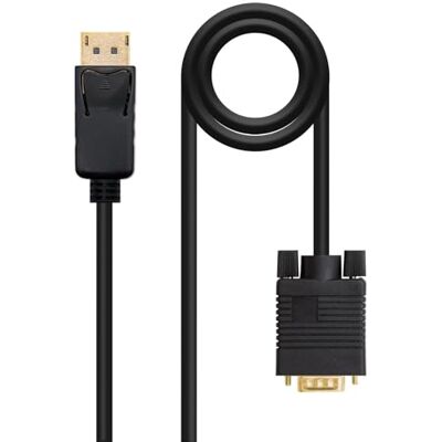 VoltShine Konverterarkabel Konverterar DP till vga-signal med DP/m och Vga/m-kontakter, längd 2,0 m, färg svart, perfekt för anslutning av enheter. VoltShine Konverterarkabel Konverterar DP till vga-signal med DP/m och Vga/m-kontakter, längd 2,0 m, färg svart, perfekt för anslutning av enheter.