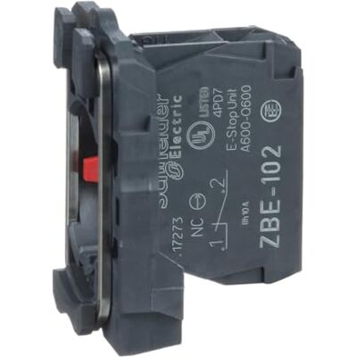 Schneider Electric Kontaktdon, Harmony XB5, Plast, 1Xnc Kontakt, Skruvanslutning, Zb5Az102, Mörkgrå Schneider Electric Kontaktdon, Harmony XB5, Plast, 1Xnc Kontakt, Skruvanslutning, Zb5Az102, Mörkgrå