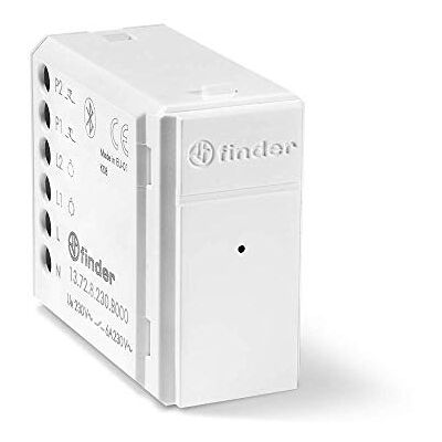 Finder 13728230B000 serie 13 elektronisk reläer med impuls och monostabilitet, 230 V, standard, 2 kontakter, 6 A, vit, relämultifunktion, Bluetooth BLE, AC, 50/60Hz Finder 13728230B000 serie 13 elektronisk reläer med impuls och monostabilitet, 230 V, standard, 2 kontakter, 6 A, vit, relämultifunktion, Bluetooth BLE, AC, 50/60Hz