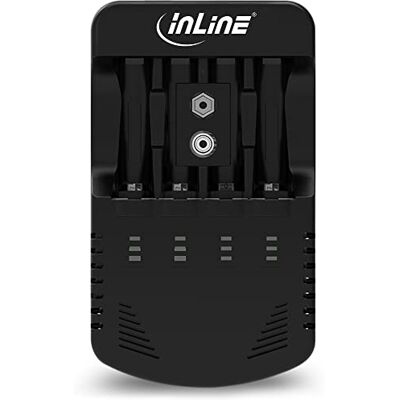 InLine 01286 laddare NiCd+NiMH AA och AAA och 9V block InLine 01286 laddare NiCd+NiMH AA och AAA och 9V block