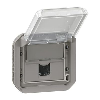 Legrand uttag rj45 kategori 6 ftp grå komponent plexo 069569l Legrand uttag rj45 kategori 6 ftp grå komponent plexo 069569l