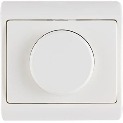 REV STANDARD dimmerbrytare, infälld dimmer, 300W ljusströmbrytare för glödlampor och högspänningshalogenlampor, vit REV STANDARD dimmerbrytare, infälld dimmer, 300W ljusströmbrytare för glödlampor och högspänningshalogenlampor, vit