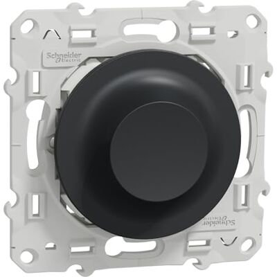 Schneider Electric S540513W Wiser Odace LED roterande dimmer 2 trådar sickbee antracit Schneider Electric S540513W Wiser Odace LED roterande dimmer 2 trådar sickbee antracit