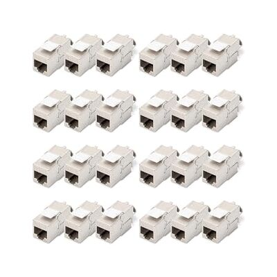 Digitus Keystone-modul Cat-6A skärmad – 24 stycken – standardversion – RJ45-uttag – 500 MHz 10GBase-T – AWG 26-22 – verktygsfri montering Digitus Keystone-modul Cat-6A skärmad – 24 stycken – standardversion – RJ45-uttag – 500 MHz 10GBase-T – AWG 26-22 – verktygsfri montering