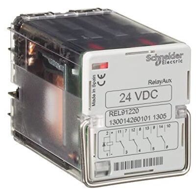 Schneider Electric RelayAux omedelbar snabb resa relä 4 C/O pick-up tid < 8 ms 24 V DC Schneider Electric RelayAux omedelbar snabb resa relä 4 C/O pick-up tid < 8 ms 24 V DC
