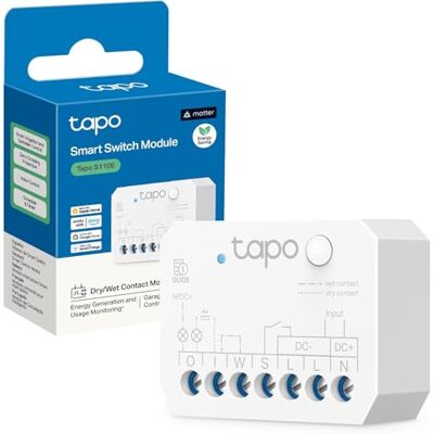 Tapo S110E – WLAN och Bluetooth smart reläbrytare, torr och våt kontakt, 1 kanal, 10 A, strömbrytare, garageportöppnare, energidetektion, Alexa och Google, matt, ingen hubb krävs Tapo S110E – WLAN och Bluetooth smart reläbrytare, torr och våt kontakt, 1 kanal, 10 A, strömbrytare, garageportöppnare, energidetektion, Alexa och Google, matt, ingen hubb krävs