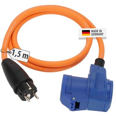 Brennenstuhl Camping CEE-adapterkabel med jordad kontakt och CEE-vinkelkoppling med LED-spänningsindikator inkl. jordad kontakt (1,5m kabel, för utomhusbruk, Made in Germany) Brennenstuhl Camping CEE-adapterkabel med jordad kontakt och CEE-vinkelkoppling med LED-spänningsindikator inkl. jordad kontakt (1,5m kabel, för utomhusbruk, Made in Germany)