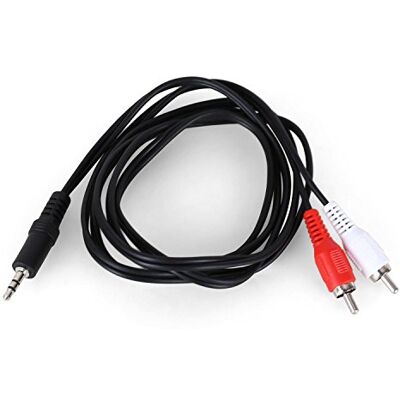 electronic star 1,5 meter RCA till 3,5 mm jackkabel för ljudenheter electronic star 1,5 meter RCA till 3,5 mm jackkabel för ljudenheter