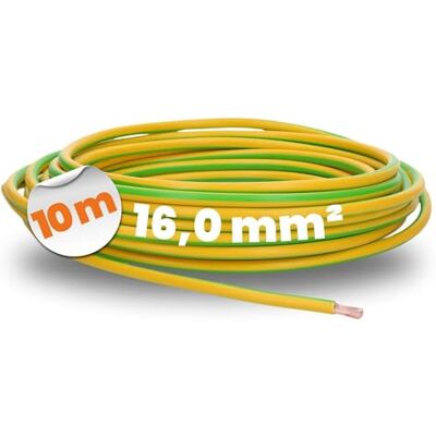 LAPP 4520006 H07V-K Jordningskabel 16mm² - Flexibel, 10m LAPP 4520006 H07V-K Jordningskabel 16mm² - Flexibel, 10m