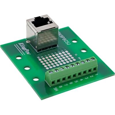 InLine terminalblock för toppskena, RJ45-uttag, vertikal, skruvklämmor, 8-polig, DIN-railadapter för nätverksprojekt, 92505A InLine terminalblock för toppskena, RJ45-uttag, vertikal, skruvklämmor, 8-polig, DIN-railadapter för nätverksprojekt, 92505A
