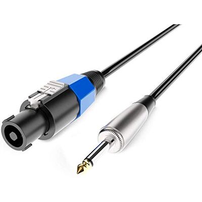 Audibax Power Amp Speakon till Mono-kontakt Högklassiga Speakon-kontakter Längd 1,5 meter 1-stift PVC-beläggning med hög hållbarhet maximal isolering Diameter 7 mm Audibax Power Amp Speakon till Mono-kontakt Högklassiga Speakon-kontakter Längd 1,5 meter 1-stift PVC-beläggning med hög hållbarhet maximal isolering Diameter 7 mm