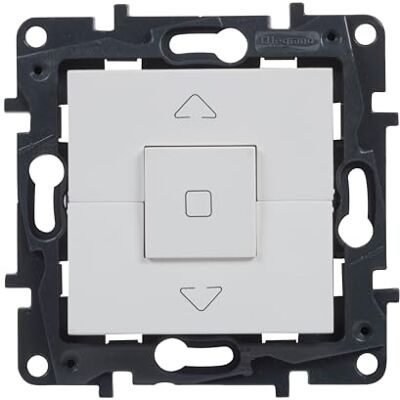 Legrand 398244 6AX gardinbrytare för infälld installation, Niloé Step sortiment, vit Legrand 398244 6AX gardinbrytare för infälld installation, Niloé Step sortiment, vit