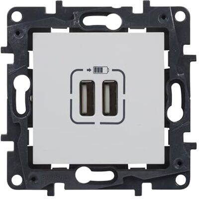 Legrand 398262 Komponiserbar dubbel USB-typ A-laddare för infälld installation Niloé Step range vit färg Legrand 398262 Komponiserbar dubbel USB-typ A-laddare för infälld installation Niloé Step range vit färg